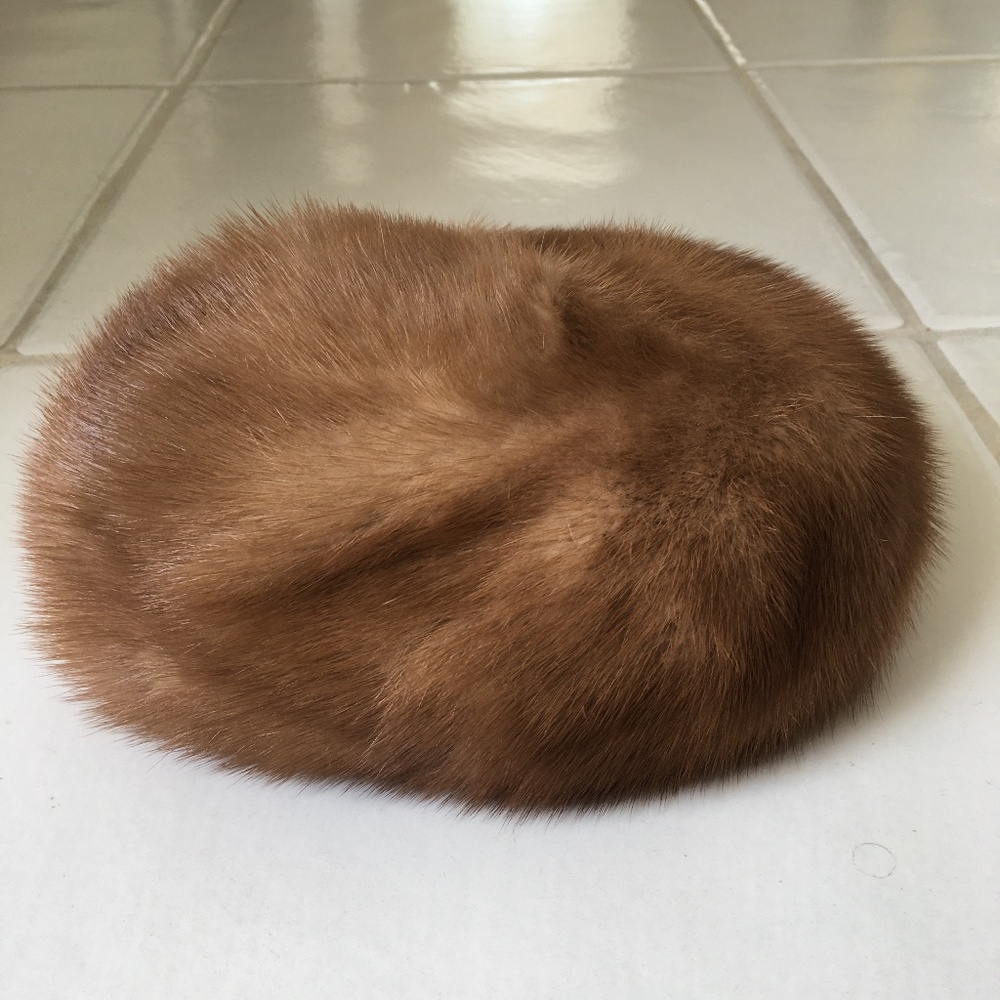 Vintage Fur Hat Designed by Lora Tones of Soft Brown